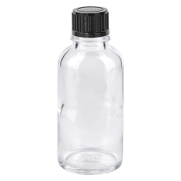 30ml Flasche 11mm Schraubverschluss schwarz Standard ClearLine UT18/30