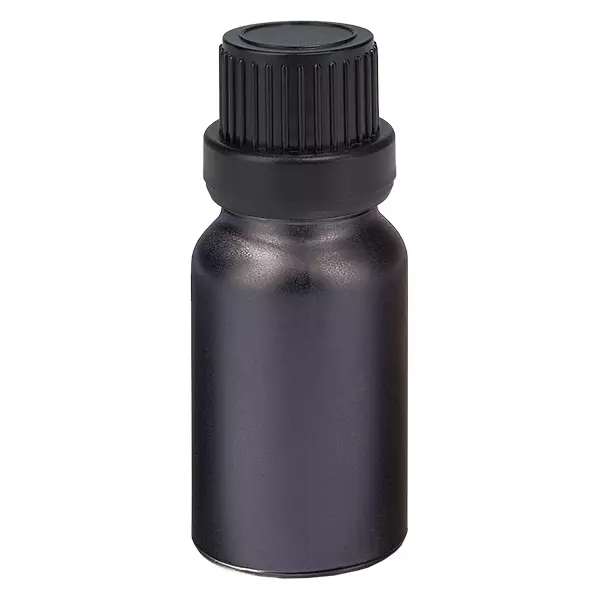 10ml Flasche 11mm Schraubverschluss schwarz Originalitätsverschluss BlackLine UT18/10 10ml Flasche 11mm Schraubverschluss schwarz Originalitätsverschluss BlackLine UT18/10