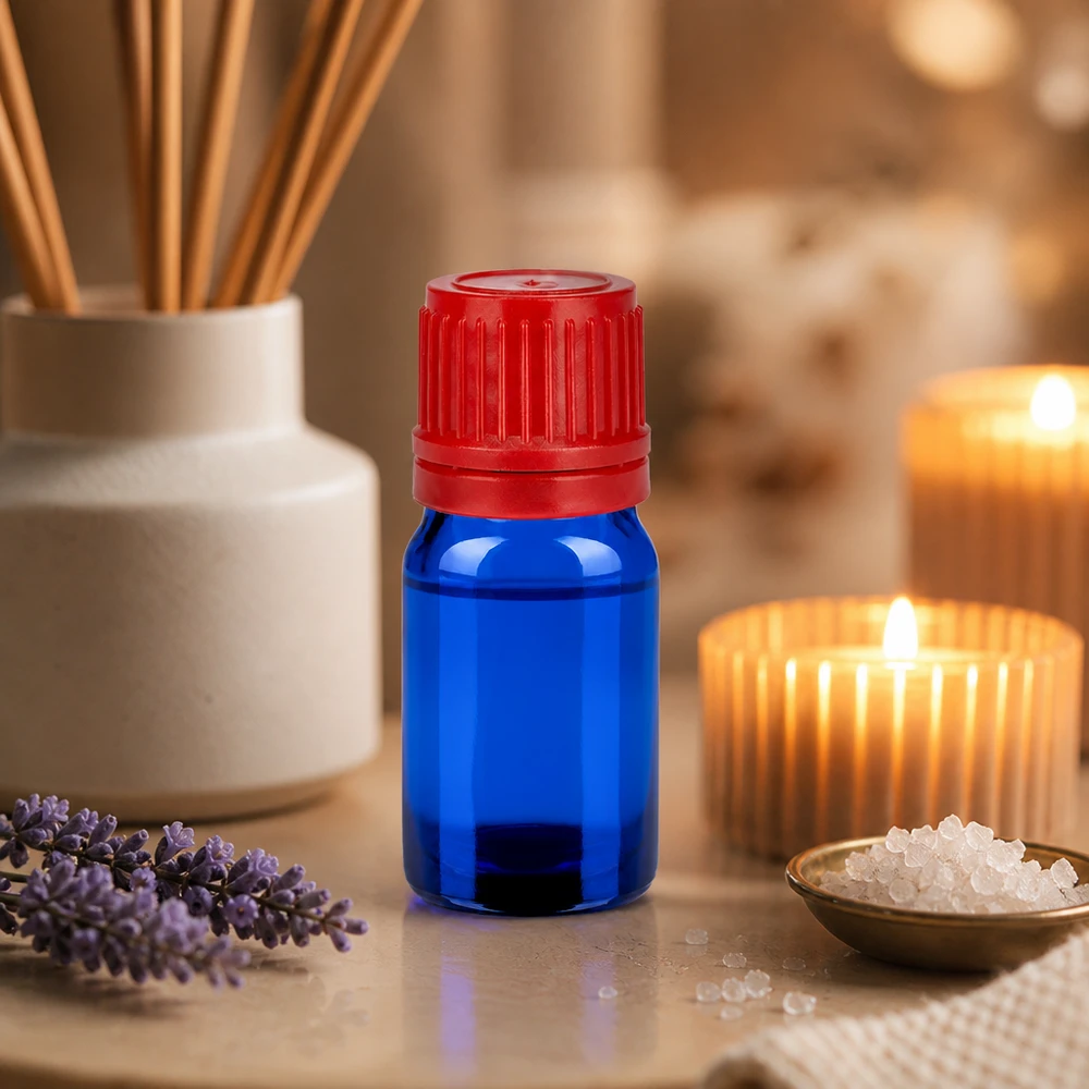 Robuste 5ml Glasflasche mit ergonomischem Design für einfache Handhabung BlueLine UT18/5