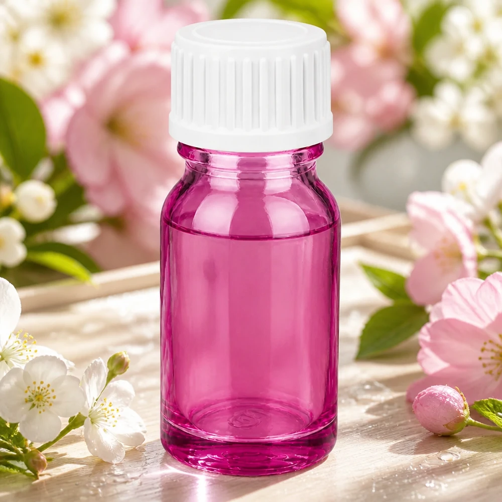 10ml (Globuli)Flasche.. 3mm Giessring weiß Standard PurpleLine. UT18/10 Robuste 10ml Glasflasche mit kratzfester Oberfläche in Purple für professionelle Nutzung