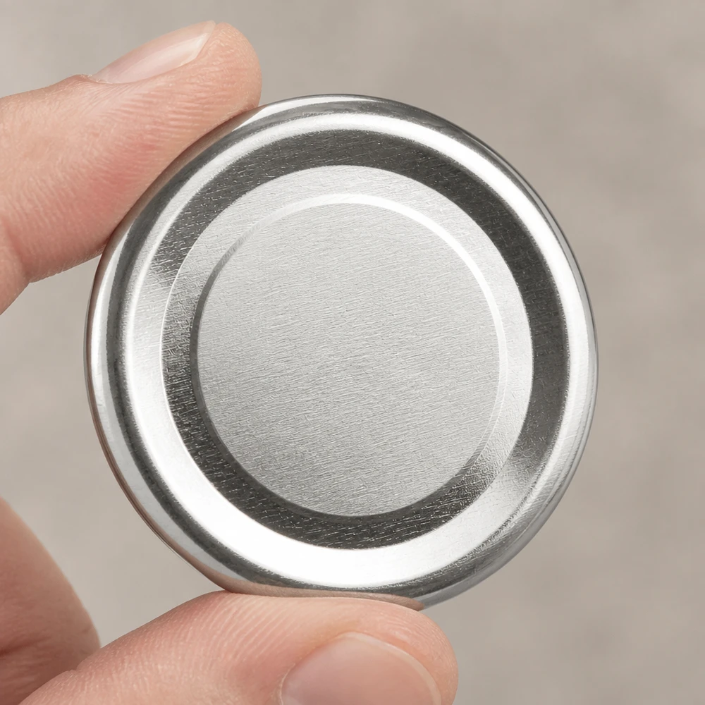 48mm BasicSeal Deckel silber (TO48) UNiTWIST Innenansicht 48mm TO48 UNiTWIST BasicSeal Deckel silber mit Dichtungsring