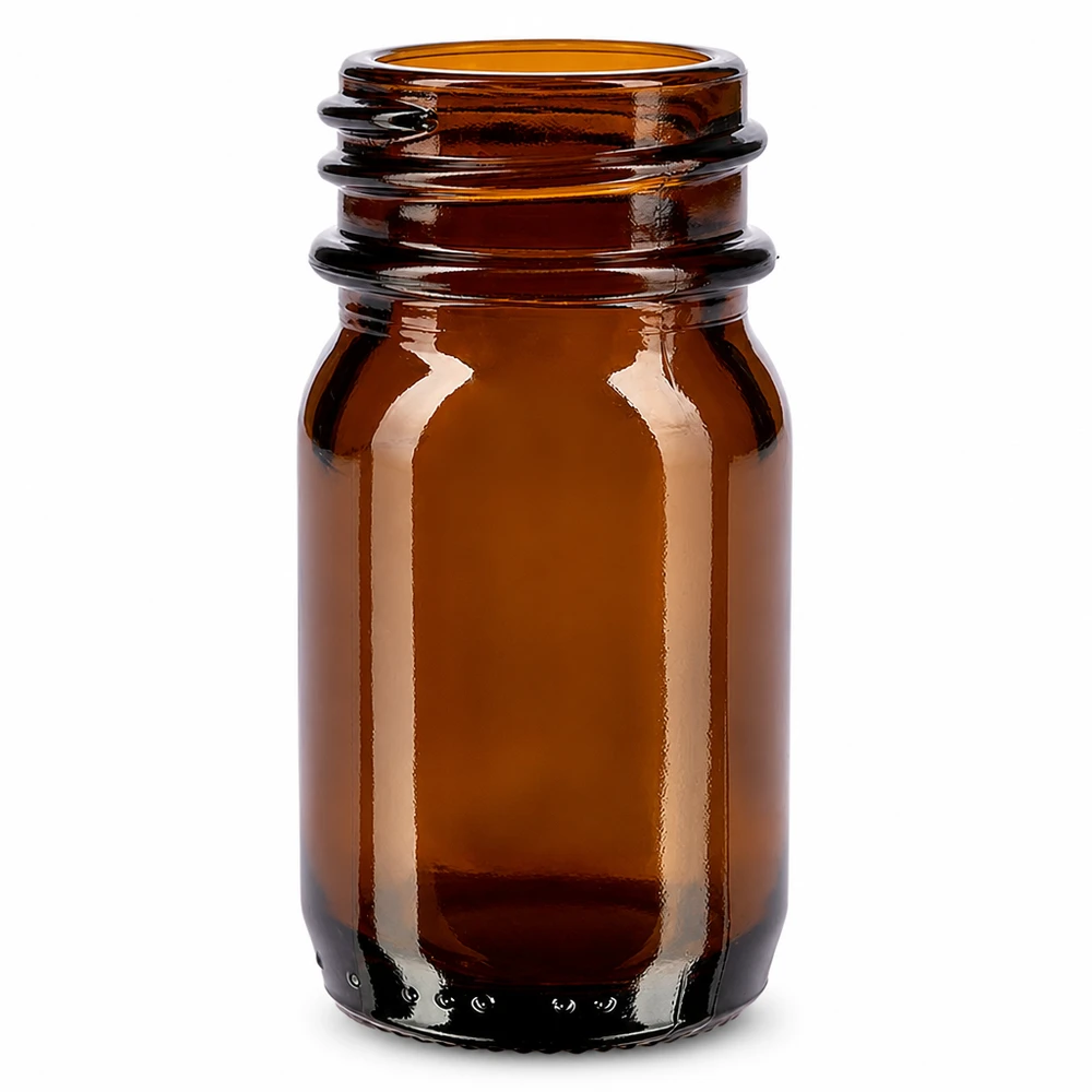 30ml Weithalsflasche Braunglas 30ml Braunglas Weithalsgefäß für Salben und Pulver ideal