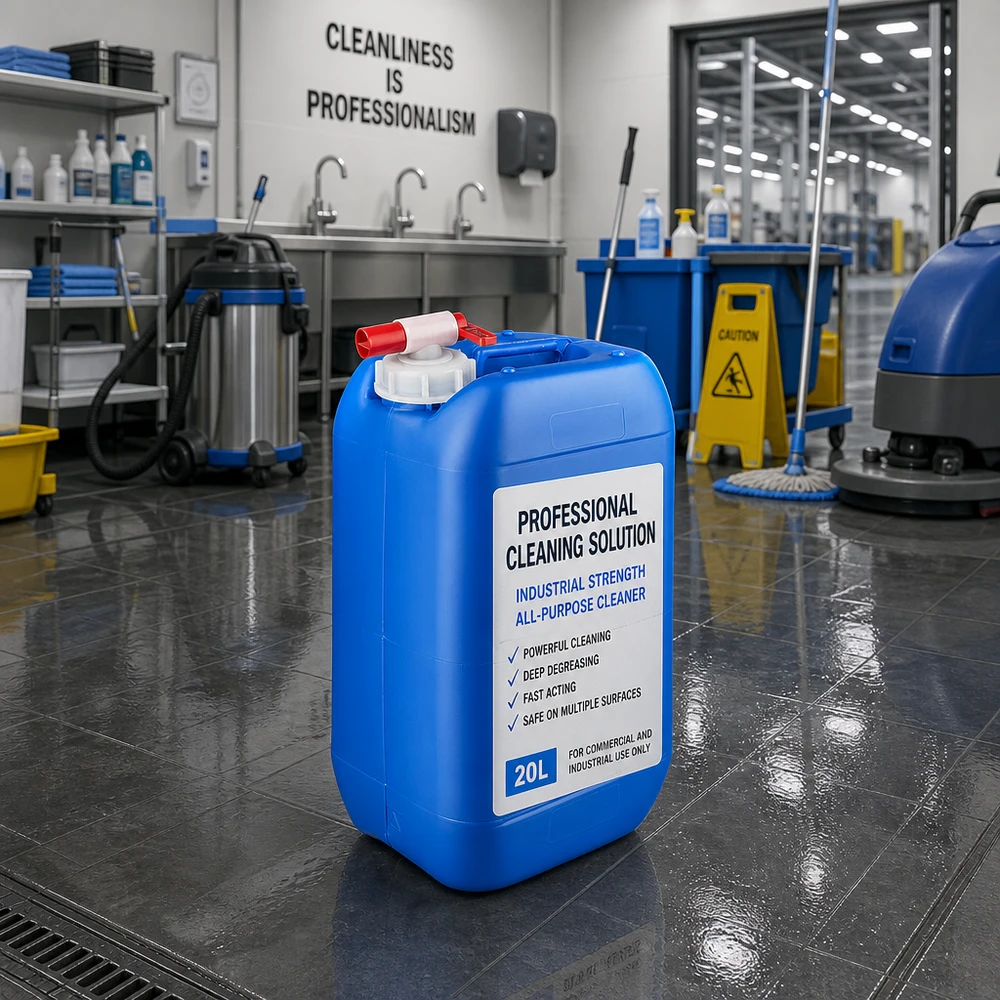 Kanister 15 Liter blau mit Auslaufhahn Kompakter blauer 15 Liter Kanister mit integriertem Auslaufhahn für Großgebinde