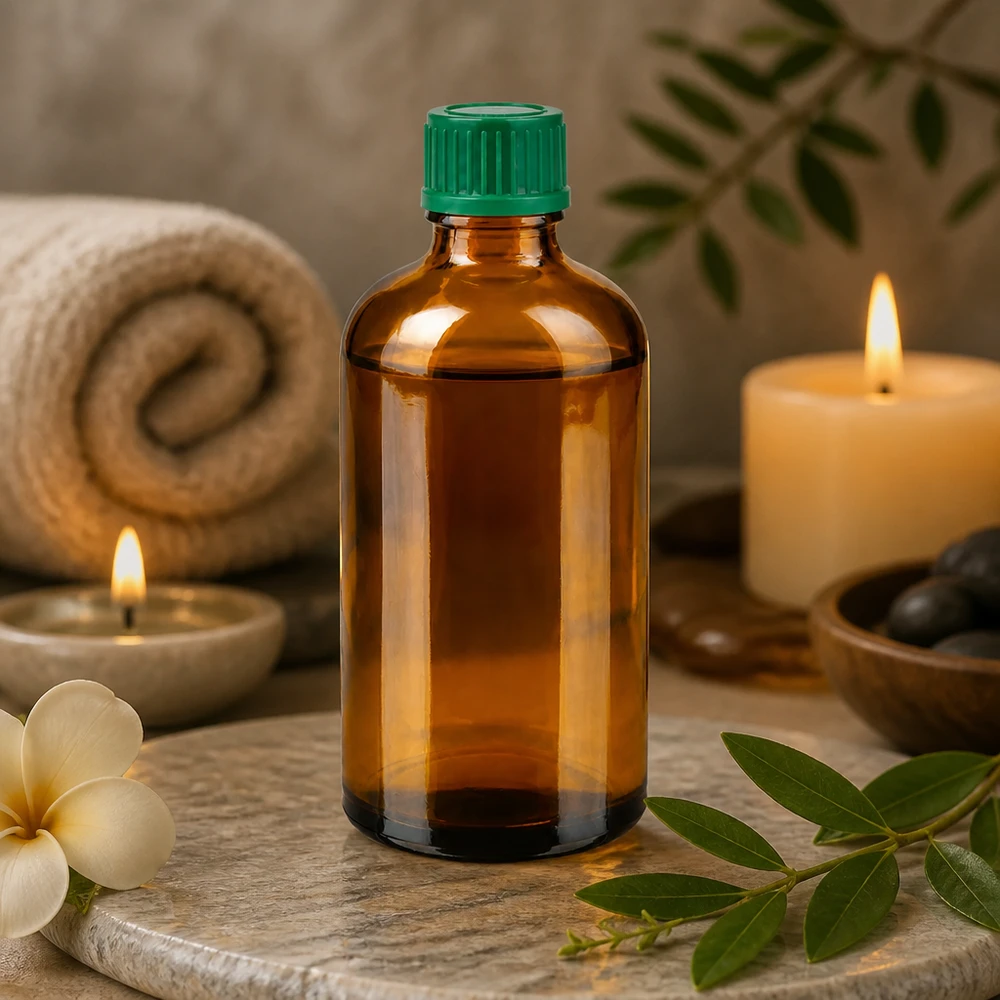 Premium Glasflasche 100ml mit ergonomischem grünen Verschluss für einfache Handhabung und Dosierung
