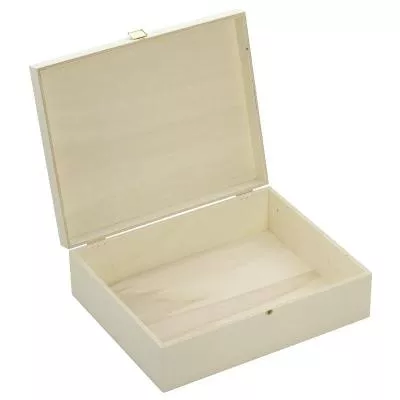 Holzbox (Truhe) mit profiliertem Sockel 35x20x13cm