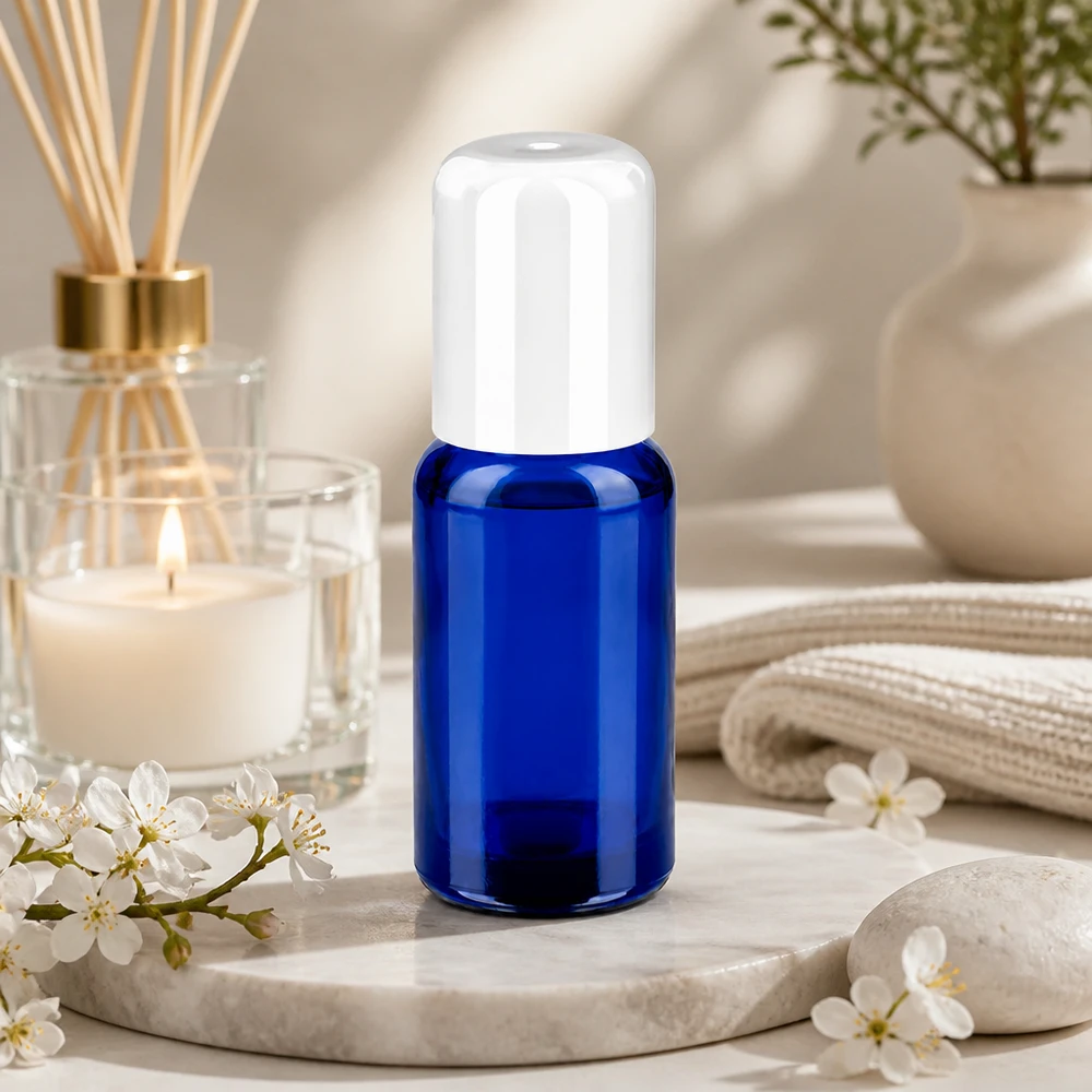 20ml Roll-On Flasche weiß Standardverschluss BlueLine UT18/20 Premium 20ml Roll-On Flasche mit glatter Oberfläche für optimale Produktverteilung