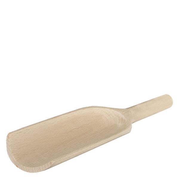Holzschaufel Grösse L flache Form - 180mm lang Holzschaufel flach 18cm lang Größe L aus natürlichem Holz für Küche und Haushalt