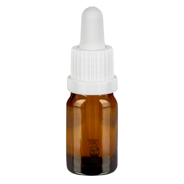 5ml Pipettenflasche weiß Originalitätsverschluss BrownLine UT18/5