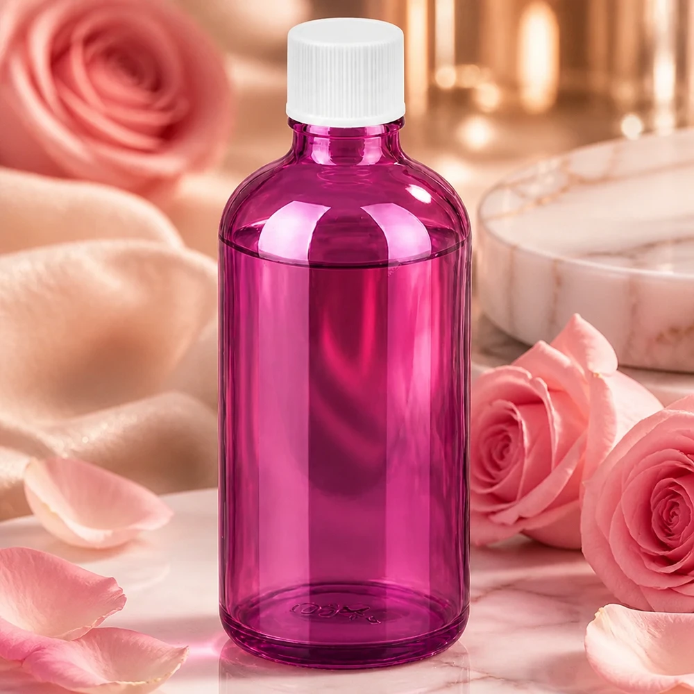 Robuste 100ml Flasche in Purple mit dichtem Verschluss für Labor und Apotheke geeignet