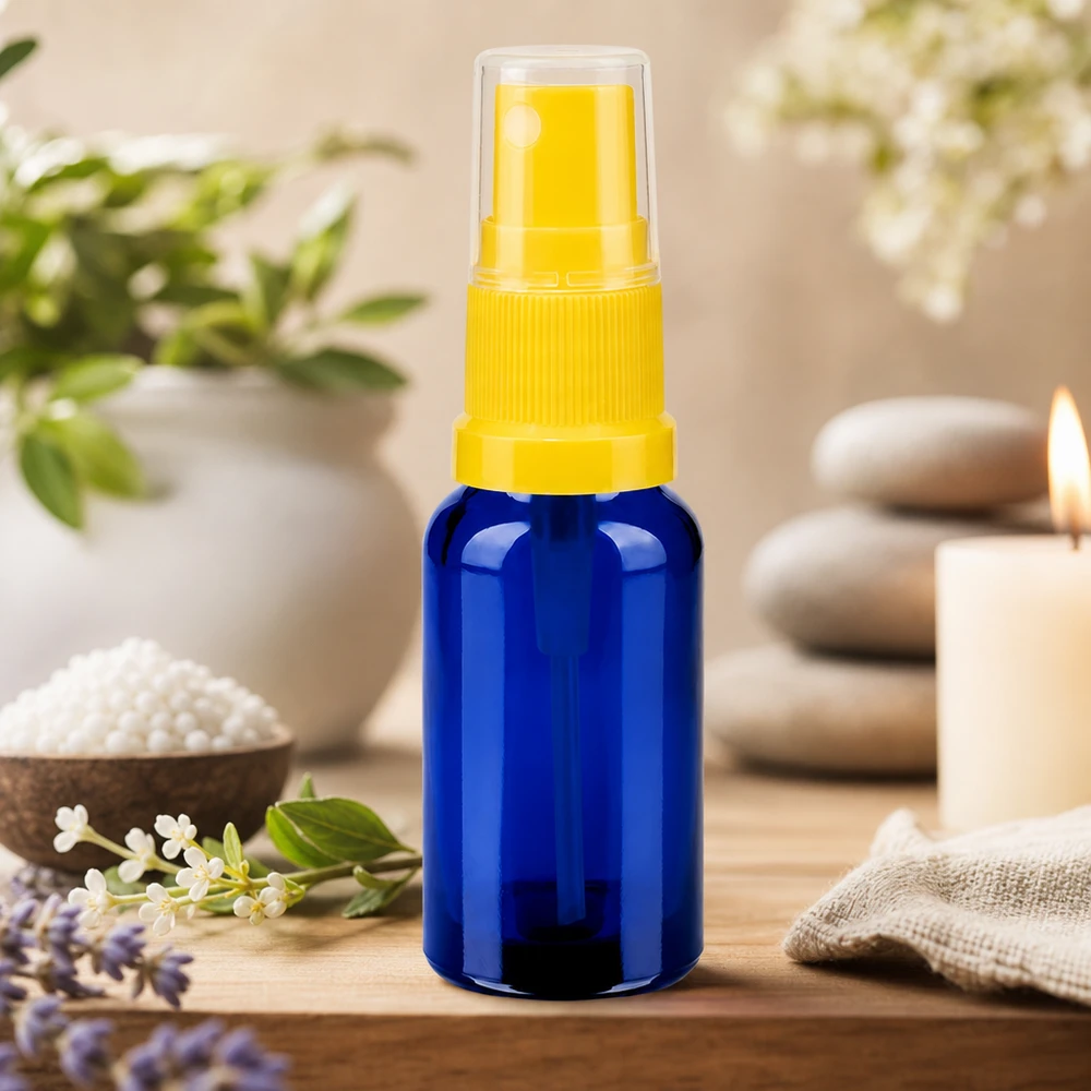 Wiederbefüllbare 20ml Glassprayflasche mit Pumpmechanismus BlueLine UT18/20