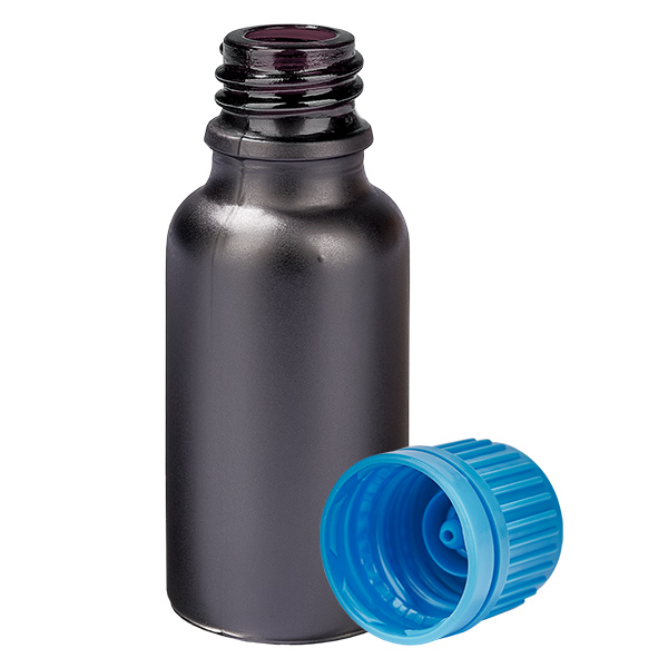 20ml Flasche 11mm Schraubverschluss blau Originalitätsverschluss BlackLine UT18/20 20ml Flasche 11mm Schraubverschluss blau Originalitätsverschluss BlackLine UT18/20