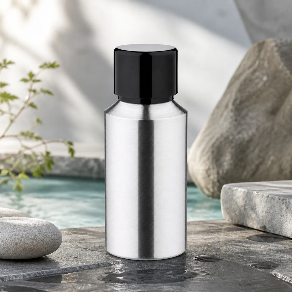 30ml geschliffene Aluflasche mit Schraubkappe 30ml Aluflasche mit hygienischer Oberfläche und sicherem Verschluss für medizinische Anwendungen