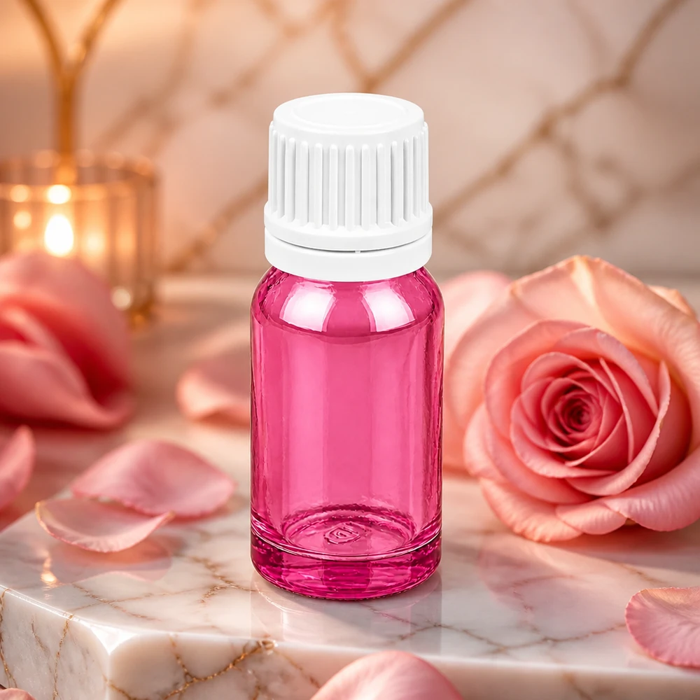 10ml Flasche 11mm Schraubverschluss weiss Originalität Schraubverschlusserschluss PurpleLine UT18/10 Elegante violette 10ml Glasflasche mit weißem Verschluss perfekt für Parfüm und Essenzen