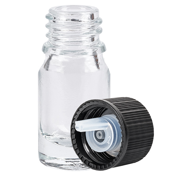 5ml Tropfflasche 1mm schwarz Standardverschluss ClearLine UT18/5 5ml Tropfflasche 1mm schwarz Standardverschluss ClearLine UT18/5