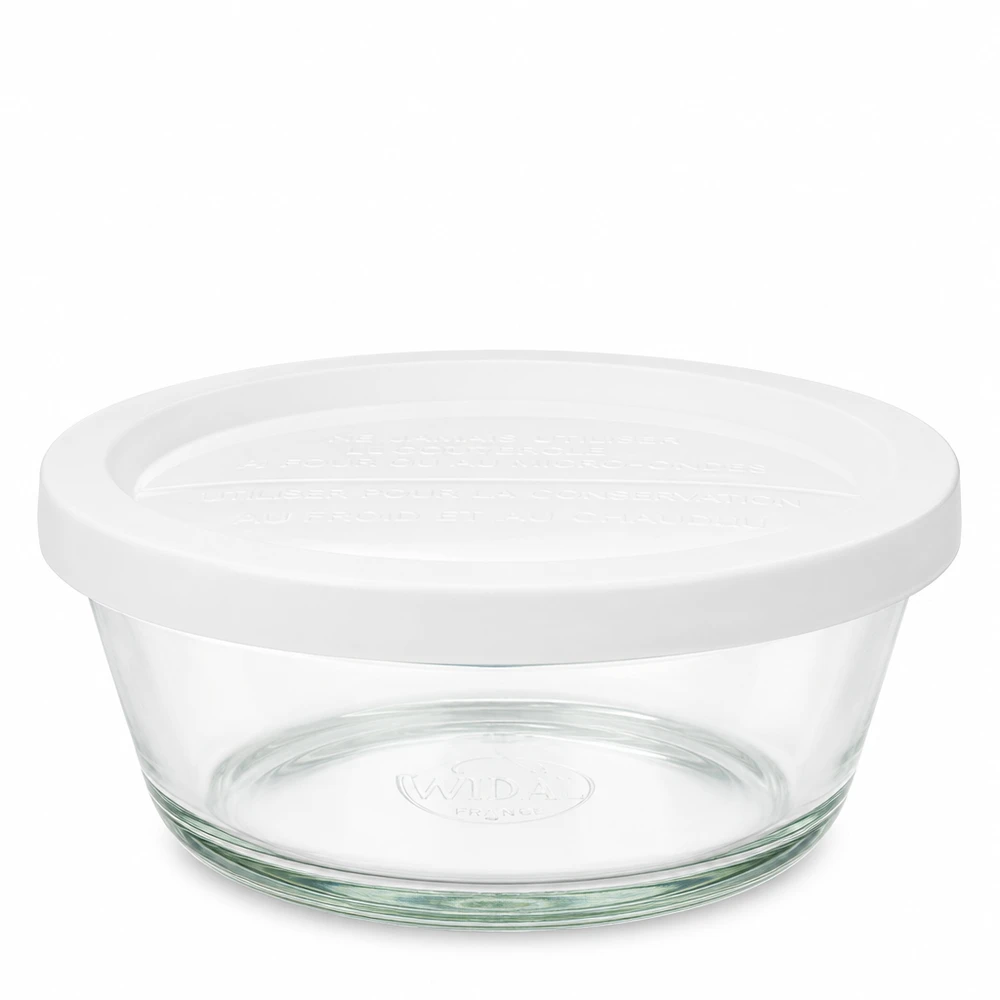 300ml Gourmetglas mit Frisched. WECK RR120 300ml WECK Gourmetglas RR120 mit weißem Frischhaltedeckel aus transparentem Glas für Aufbewahrung