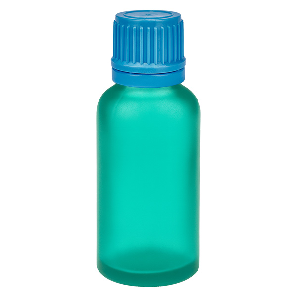 30ml Flasche 11mm Schraubverschluss blau Originalitätsverschluss GreenLine UT18/30