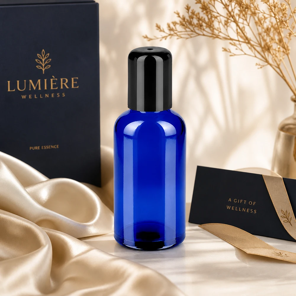 50ml Kapazität Roll-On Flasche STD BlueLine UT18/50 perfekte Portionsgröße für tägliche Pflege