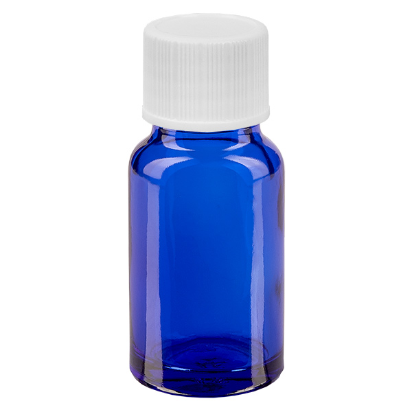 10ml Flasche 11mm Schraubverschluss weiß Standard BlueLine UT18/10