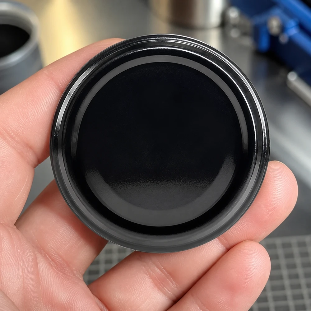 UNiTWIST TO48 schwarz BioSeal Deckelrückseite mit Dichtungsring 48mm Twist-Off sicherer Verschluss