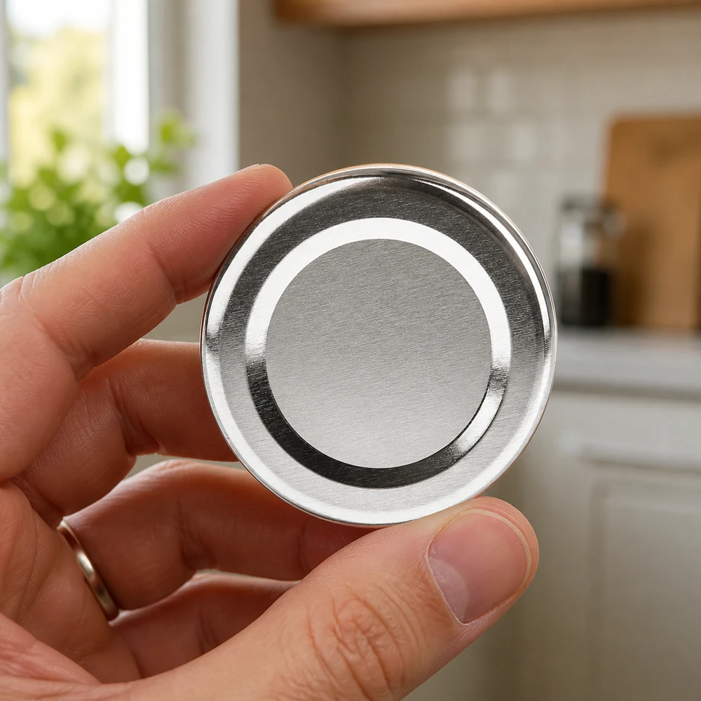 48mm BasicSeal Deckel silber (TO48) UNiTWIST Konservierungsdeckel BasicSeal 48mm silber mit weißer Dichtung UNiTWIST TO48
