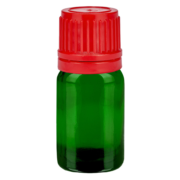 5ml Flasche 11mm Schraubverschluss rot Originalitätsverschluss GreenLine UT18/5