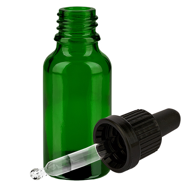 20ml Pipettenflasche schwarz Originalitätsverschluss GreenLine UT18/20 20ml Pipettenflasche schwarz Originalitätsverschluss GreenLine UT18/20