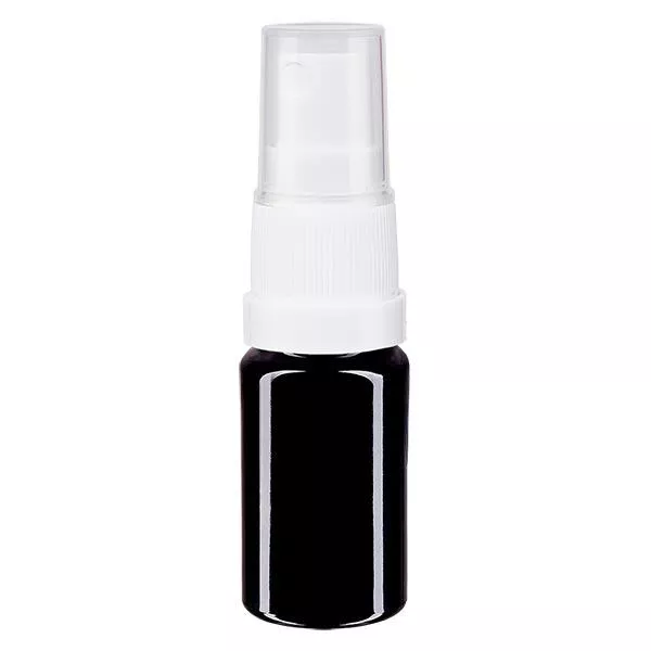 Apothekenflasche violett 5ml Sprayaufsatz weiß Apothekenflasche violett 5ml Sprayaufsatz weiß