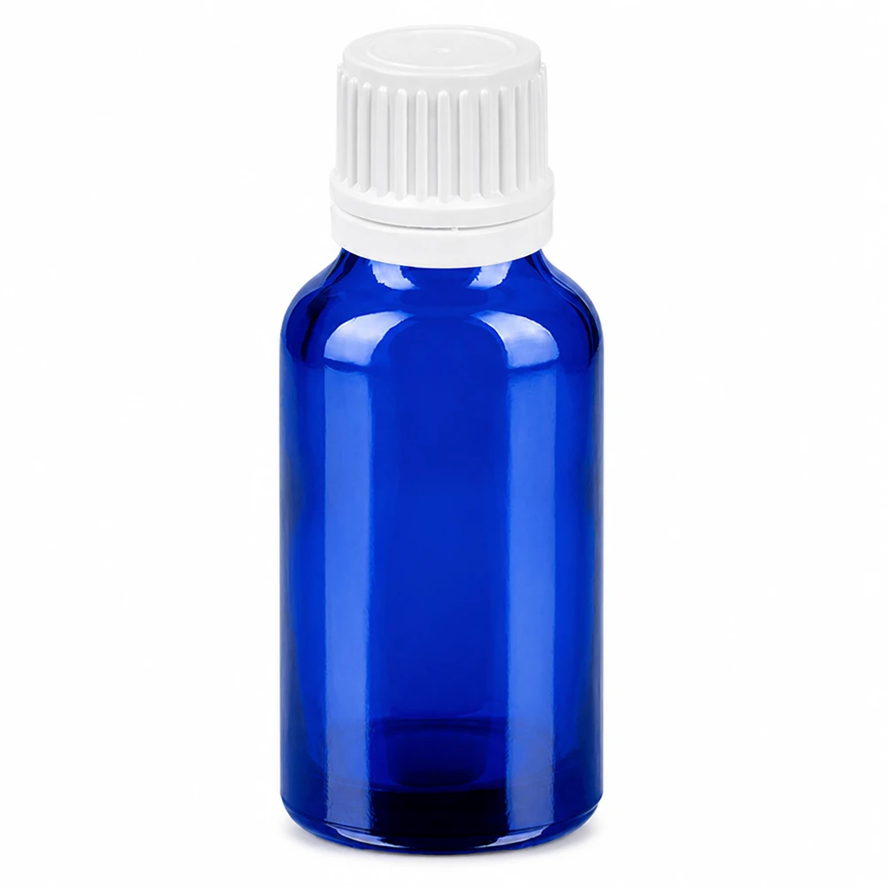Professionelle Apothekerflasche 20ml blau für Tinkturen und konzentrierte Essenzen