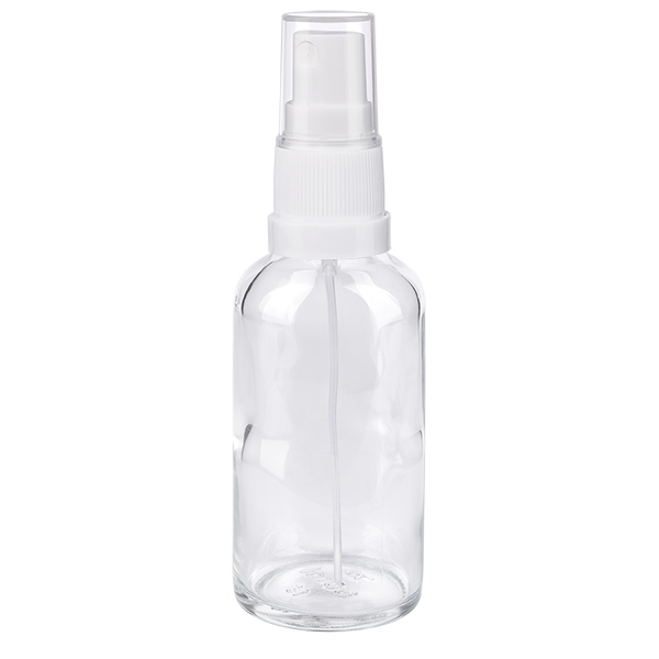 50ml Sprayflasche weiß/transparent Standardverschluss ClearLine UT18/50
