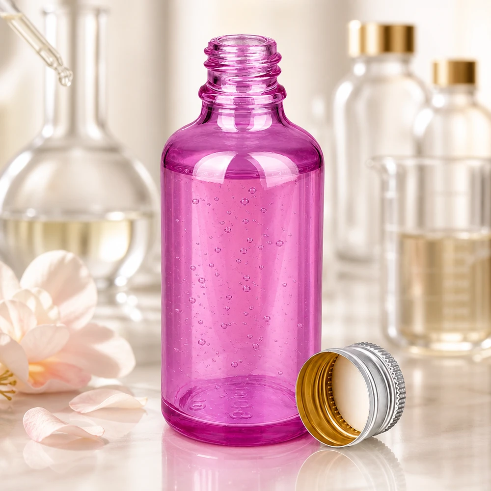 50ml Flasche 11mm Schraubverschluss Alu-Silberer Standard PurpleLine.UT18/50 50ml Apotheker-Flasche aus violettem Glas ideal für kleine Mengen und Reisegrößen