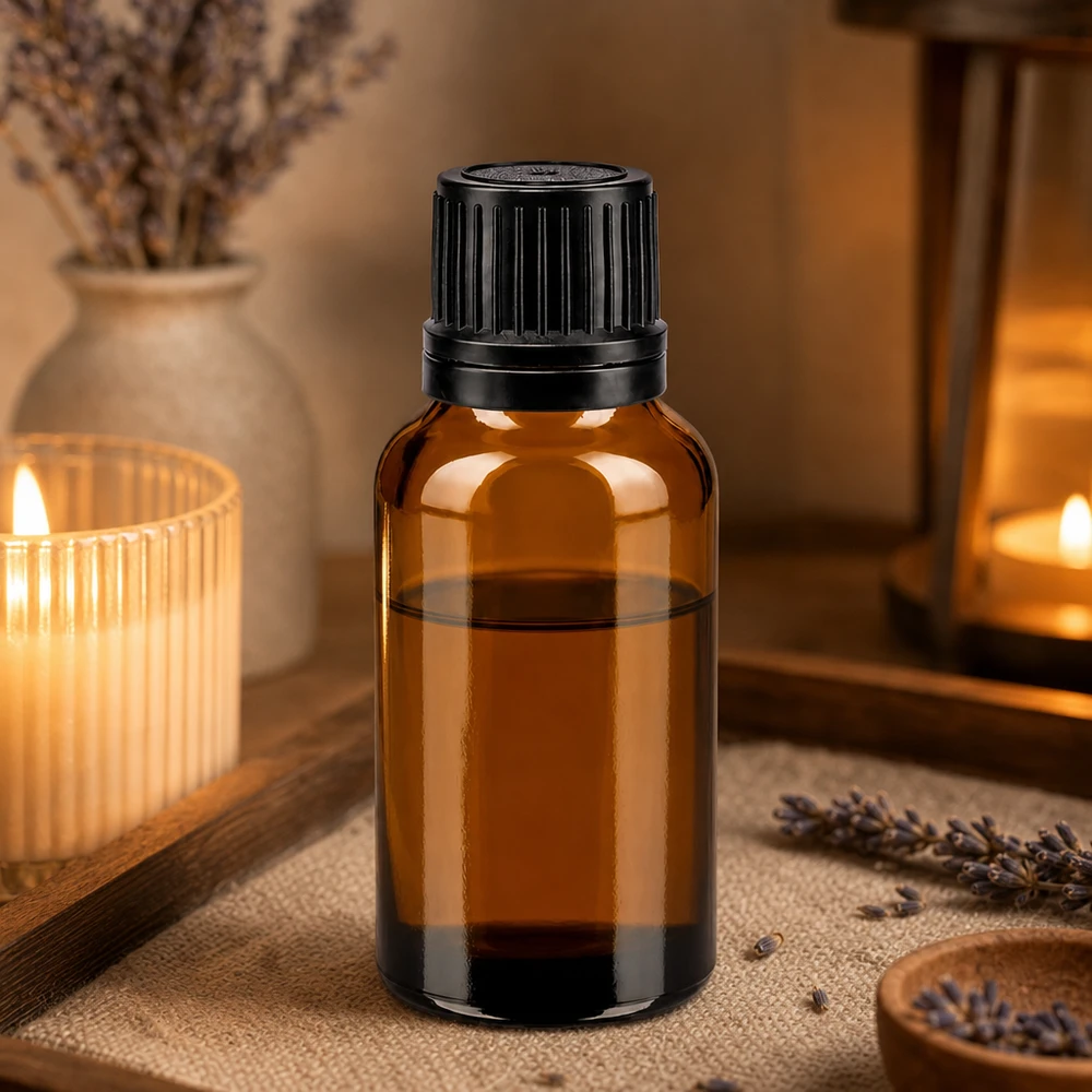 Apothekenflasche braun 20ml Schraubverschluss schwarz Giessring Originalitätsverschluss 20ml Flasche aus braunem Apothekerglas mit lichtschützender Wirkung und schwarzem OV-Deckel