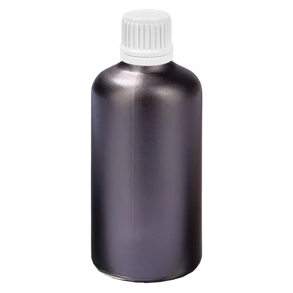 100ml Flasche 11mm Schraubverschluss weiß Originalitätsverschluss BlackLine UT18/100