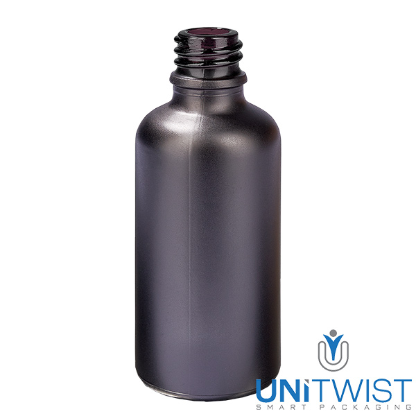 50ml Globuliflasche 8mm Giessring schwarz Originalitätsverschluss BlackL. UT18/50
