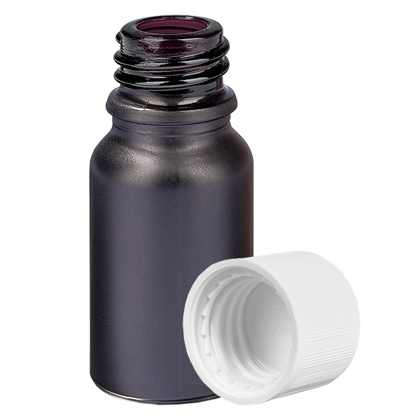 10ml Flasche 11mm Schraubverschluss weiß Standard Kindersicherung BlackLine UT18/10 10ml Flasche 11mm Schraubverschluss weiß Standard Kindersicherung BlackLine UT18/10