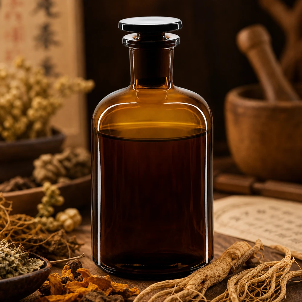 Rundschulterfl. 250ml braun Enghals Glasstopfen Antike Apothekerflasche Rundschulter 250ml Braunglas mit Enghals Glasstopfen hermetisch