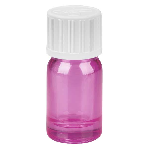 5ml Tropfflasche 1.2mm weiß Standard Kindersicher PurpleLine. UT18/5