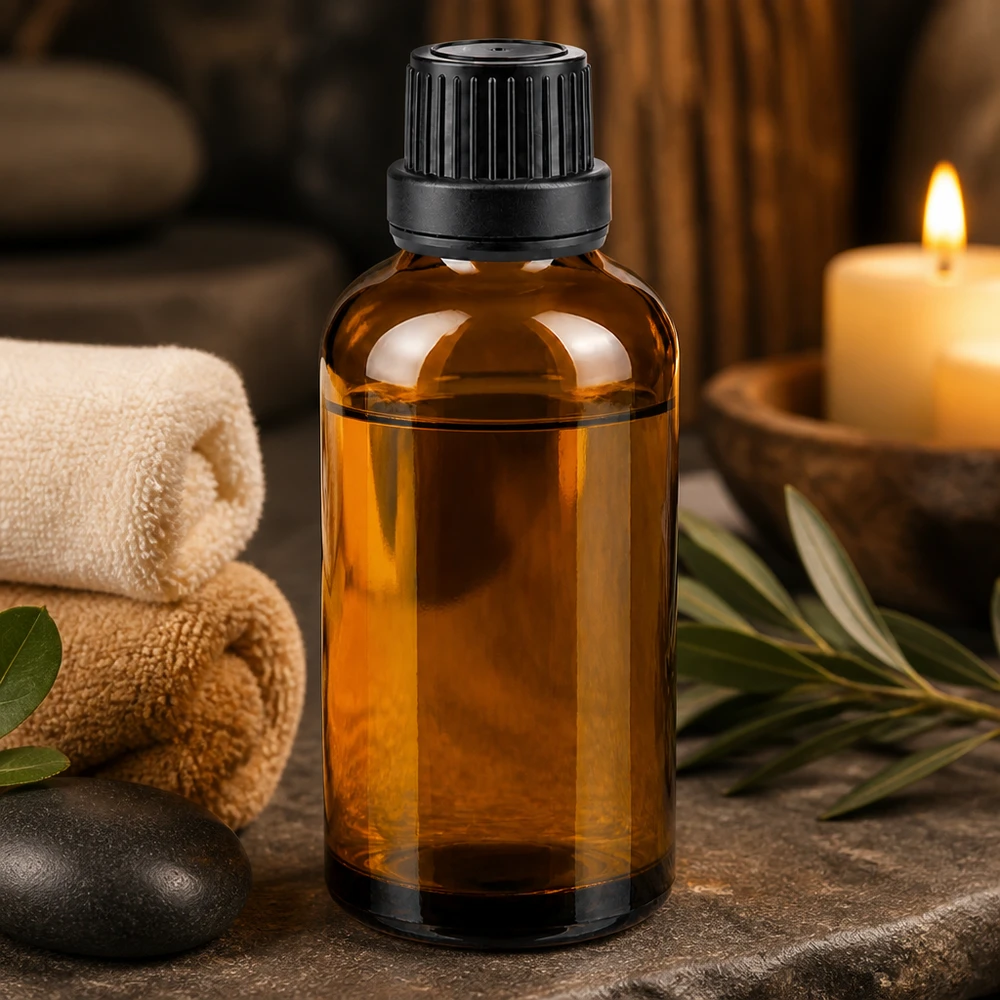 Apothekenflasche braun 50ml Schraubverschluss schwarz Dichteinlage Originalitätsverschluss 50ml braune Glasflasche für Naturkosmetik und ätherische Öle mit schwarzem Originalverschluss