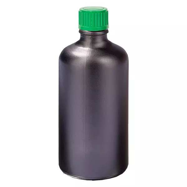 100ml Tropfflasche 0.8mm grün Standardverschluss BlackLine UT18/100