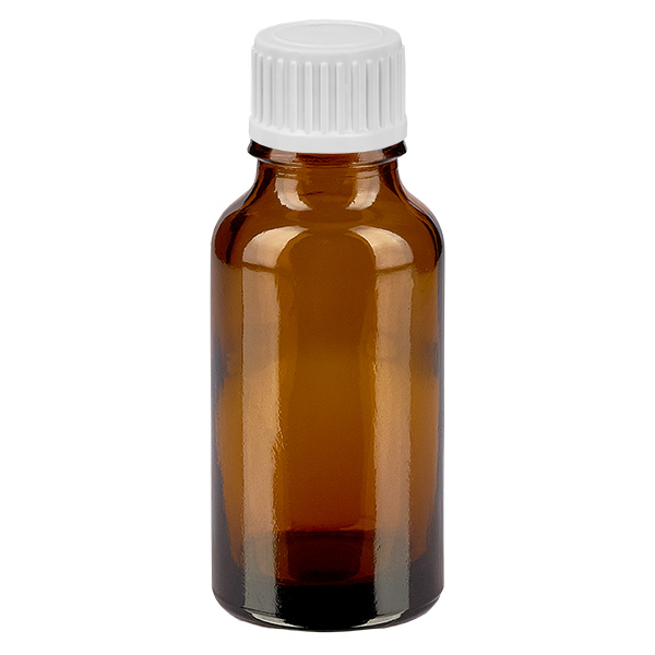 20ml Tropfflasche 0.9mm weiß Standardverschluss BrownLine UT18/20 20ml Tropfflasche 0.9mm weiß Standardverschluss BrownLine UT18/20