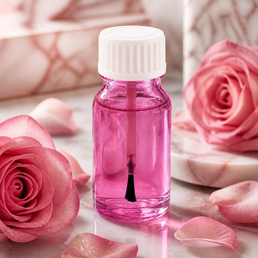 STD PurpleLine Pinselflasche 10ml weiss mit UT18/10 Gewinde für Kosmetikhersteller