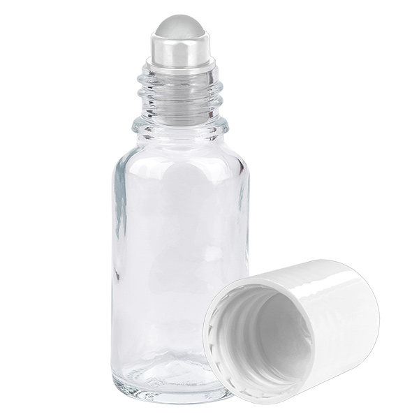 20ml Roll-On Flasche weiß Standardverschluss ClearLine UT18/20