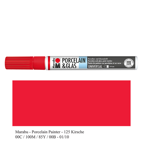 Malstift Kirsche 2-4mm für Glas/Porzellan Malstift Kirsche 2-4mm für Glas/Porzellan
