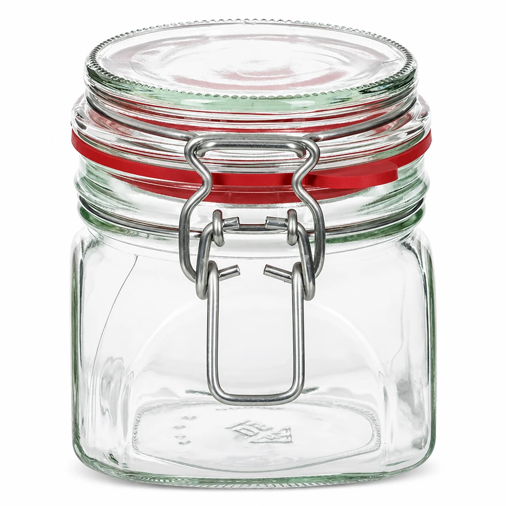 370ml Vorratsglas Typ G mit Bügelverschluss UN.. Vielseitiges Aufbewahrungsglas 370ml mit robustem Bügelmechanismus und Gummidichtung