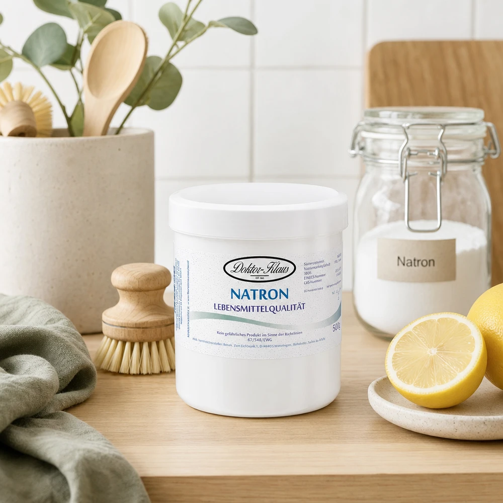 Natron 500g Doktor-Klaus Premium Natron Doktor Klaus 500g deutsche Qualität für professionelle Anwendung in Küche und Haushalt