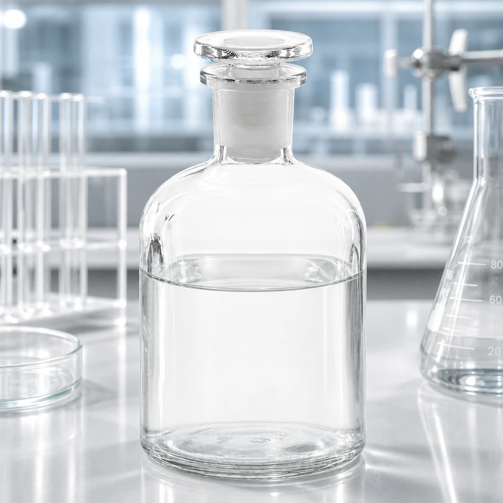 Glasstopfenflasche 250ml klar Enghals mit runder Schulter für Apotheke und Forschung