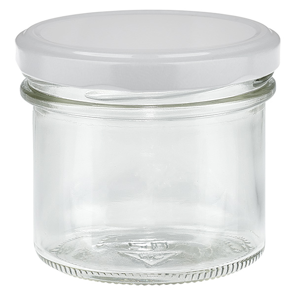 125ml Sturzglas mit BasicSeal Deckel weiß UNiTWIST