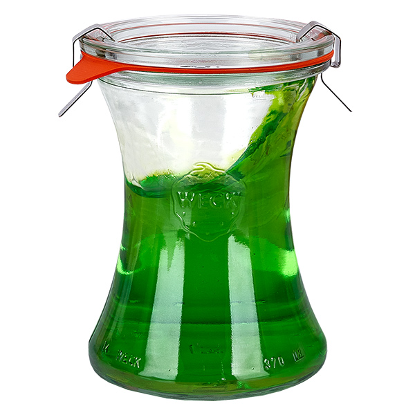 24er Set Weck Gläser 700 ml Delikatessen-Glas mit Glasdeckel 24er Set Weck Gläser 700 ml Delikatessen-Glas mit Glasdeckel