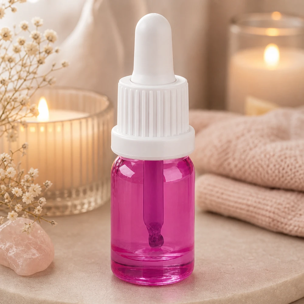 Moderne 5ml Pipettenflasche mit UV-schützendem violettem Glas für lichtempfindliche Substanzen