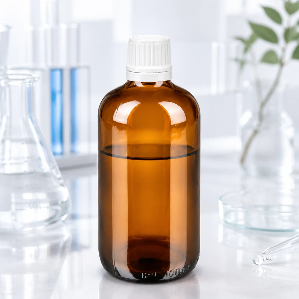 100ml UV-Schutz Braunglas Tropfflasche mit 0,7mm Tropfer für ätherische Öle und Pharmazeutika