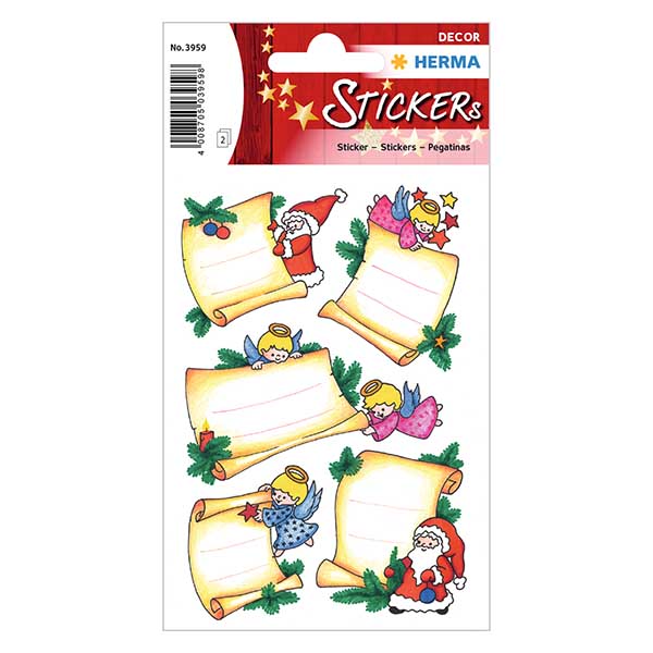 Sticker "Weihnachtsbrief" (10 Aufkl. mit Glitzer) Sticker "Weihnachtsbrief" (10 Aufkl. mit Glitzer)